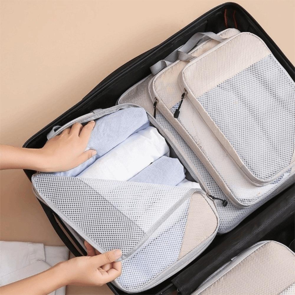 3pcs Extensible Travel Compression Bags Large Capacity Luggage Organizer Clothing Sorting