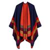 Ladies Four-bar Large Frame Split Imitation Cashmere Jacquard Cape European and American Hot-selling Shawl
