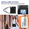 For iPad Air 13 (2025)/(2024)/Pro 12.9 (2022)/(2021)/(2020)/(2018) Case Tablet Cover with Shoulder Strap