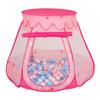 Selonis Play Tent 105x90cm/100 Balls Castle House Pop Up Ballpit Plastic Balls for Kids, Pink:babyblue-powder Pink-pearl