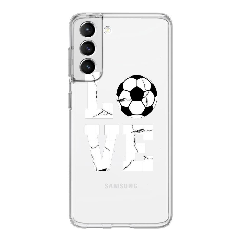 Football Soccer Phone Case For Samsung Galaxy S23 S22 Ultra S20 S21 FE 5G S10 S10E S9 S8 Plus 4G Silicone Clear Back Cover Couqe