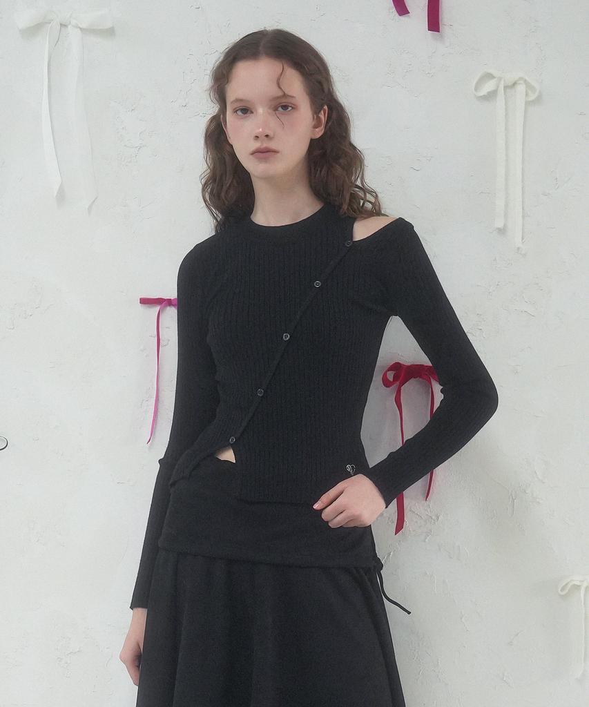 VIVACIOUS Esme Hole Button Knit - 5Col