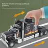 Модель трактора Peterbilt 389 Alloy в масштабе 1/24 со звуком и светом, инерционный механизм - детская подарочная игрушка