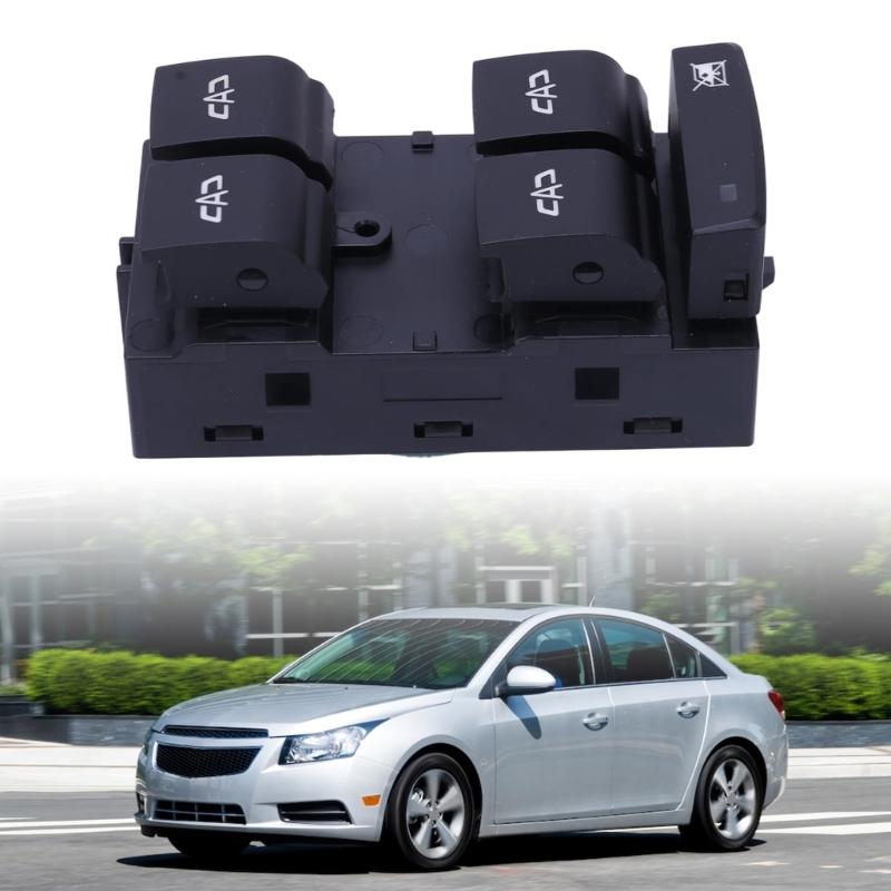 26211277 26211281 Electric Window Switches Panel, 12V Replacement Assembly with Four Window Buttons, Lock Function