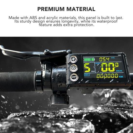 S866 Дисплей для электрического велосипеда со светодиодным индикатором, регулируемая подсветка, водонепроницаемый разъем SM, аксессуар для переоборудования велосипеда 