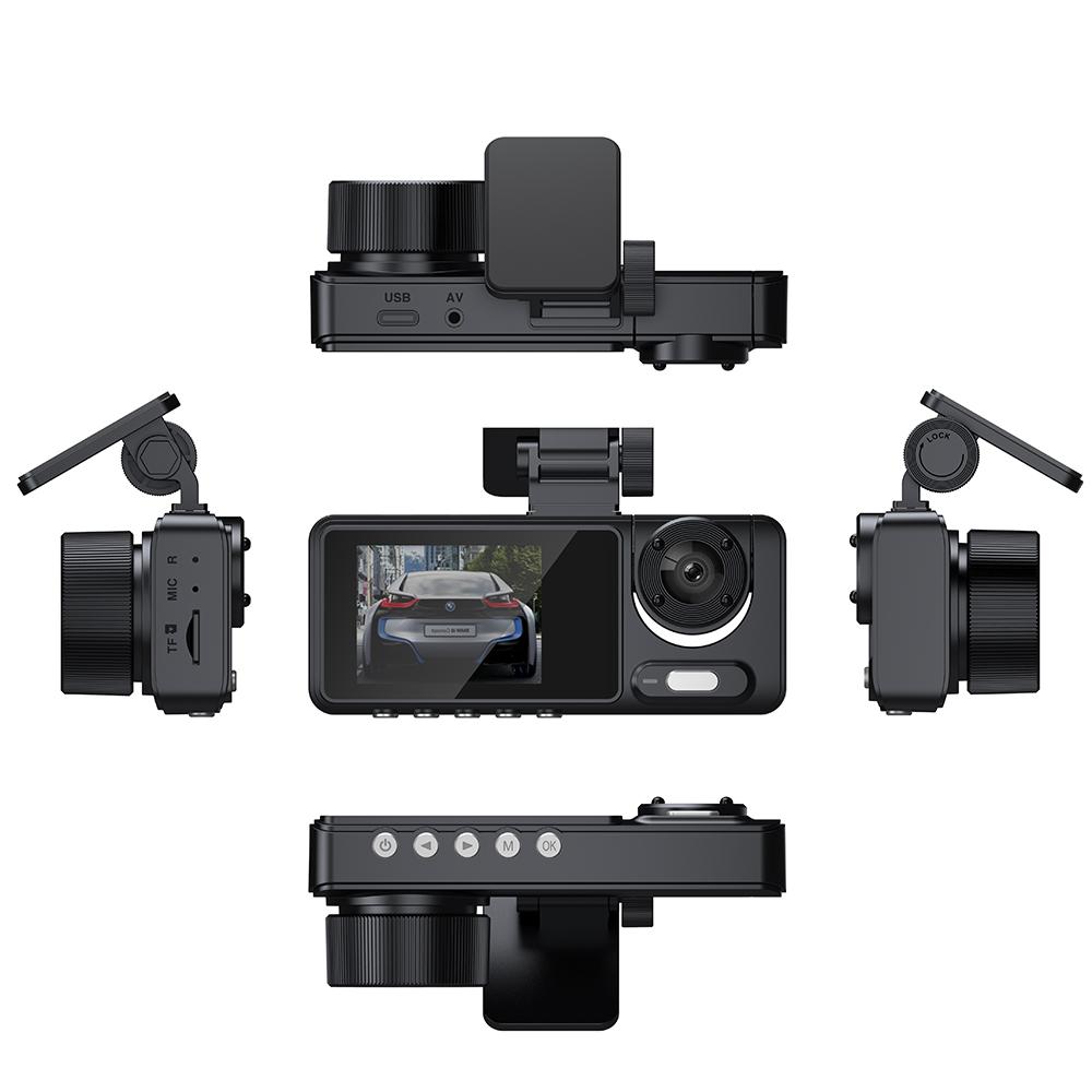 3 камеры, видеорегистратор, многоязычное прозрачное автомобильное зеркало заднего вида, автомобильная видеозапись, широкая видеокамера
