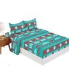 Hot-Selling Red Christmas Mattress Four-Piece Children'S Bedding Printed Mattress Protective Cover