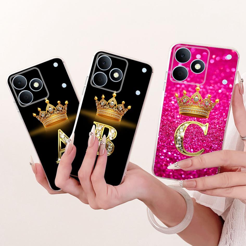 Чехол для OPPO Realme Note 80 2026 Новый Милый С буквами Корона Мягкий Силиконовый Чехол для Телефона Для Realme Note 80 4G Funda Note80 Задние Чехлы