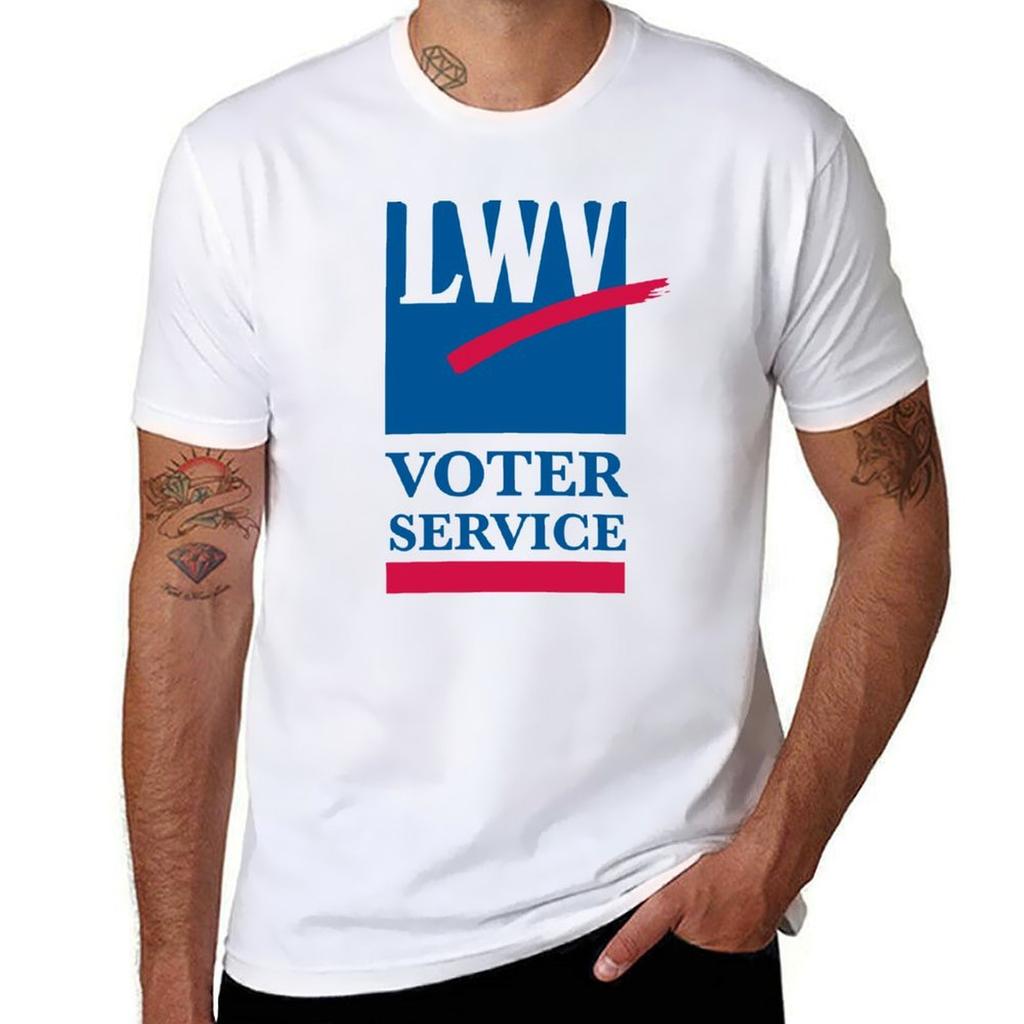 Voter Service League Of Unisex Voters Tshirt Plus Size Loose Short Sleeve Top Tshirt