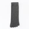 Toe Socks Men Cotton Five Fingers Socks Breathable Short Ankle Crew Socks Sports Running Solid Color Black White Grey Male Socks