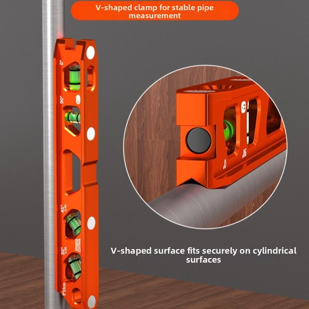 Heavy Duty Magnetic Box Level Multi-Function Multi-Angle Bubble Level for Construction Site