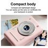 Portable Ccd Digital Camera 5Mp 4K Video Vlog Dual Camera 64G Memory Card 8X Zoom Auto Focus 2.4 Inches Screen For Students