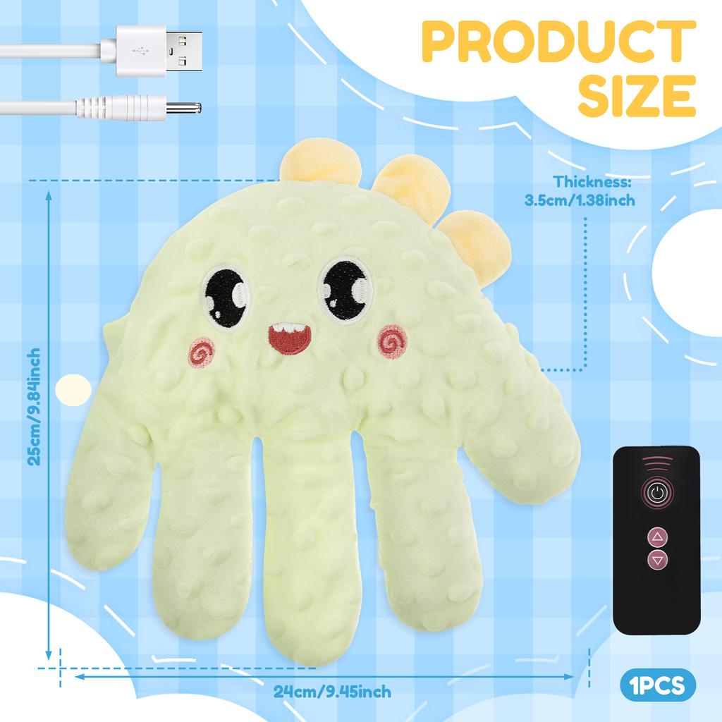 Quiet Electric Baby Soothing Palm Hand Automatic Patting Sleep Companion Beater Sleeping Aid Pillow Soother Toy for Calming Baby