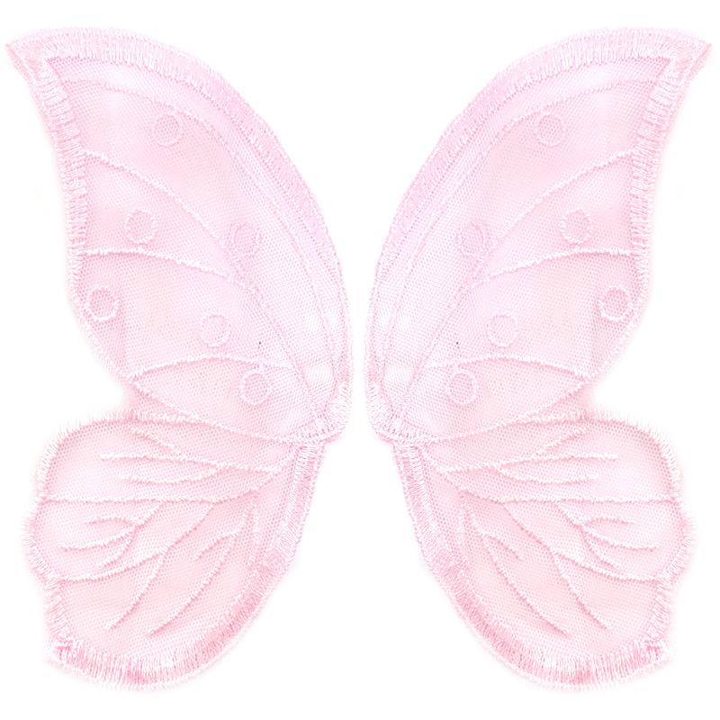 Кружевная сетчатая вышивка бабочка наклейка Бежевый к цветам прозрачная сетчатая основа вышивка DIY кружевные аксессуары симметричные цветочные детали