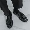 Мужские лоферы Черные Белые Платформа Лифт Кожаная обувь Толстая подошва Формальные Деловые Свадебное платье Выпускной обувь Большой размер