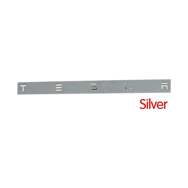 CQPKJ1 For Tesla- Car Front Emblem Rear Trunk Emblem Suitable for Model 3 Mode Y metal logo replacement rear and rear logos blackening