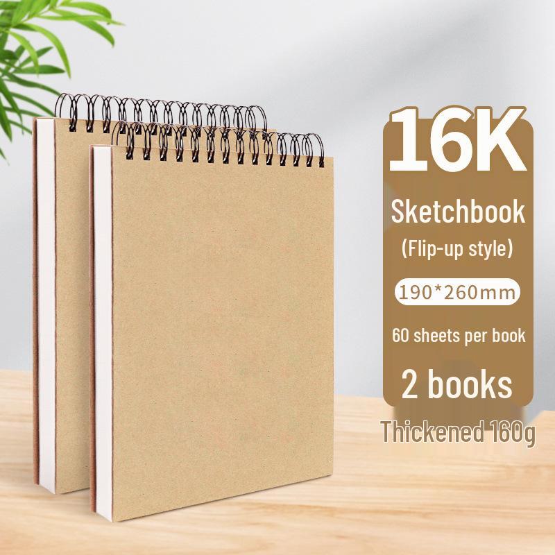 A4 Hardcover Spiral Sketchbook for Art Students & Children, A3/A4/8K Drawing Pad