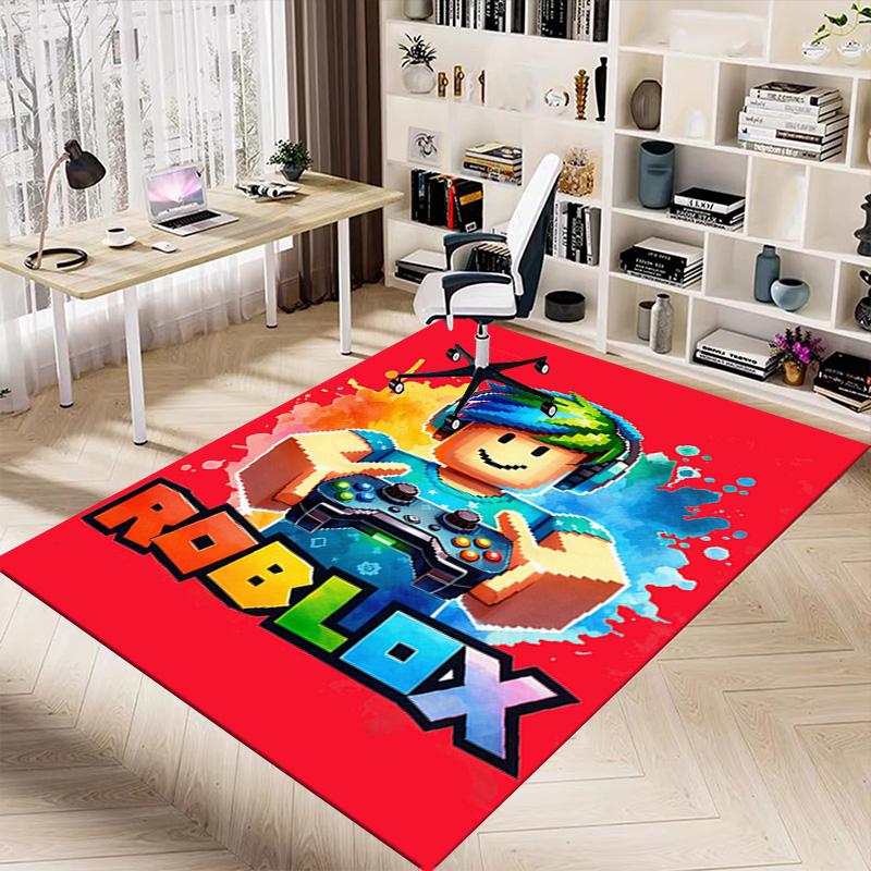 Roblox Adventure Carpet For Playroom Bedroom Living Room Sofa Home Decorkids Game Area Rug Nonslip Floor Mat