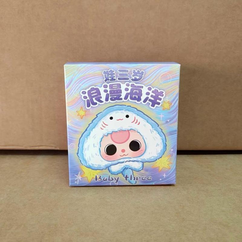 Детские три романтические морские животные серии плюшевые игрушки в коробке-сюрприз таинственная коробка кукла с брелоком для девочек игрушки подарок