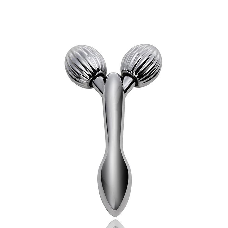 Ролик для лица, Косметический прибор, Домашний аппарат для введения в кожу лица, Микротоки для удаления морщин на шее, V-образный артефакт для лица, Массажер с двойным шариком