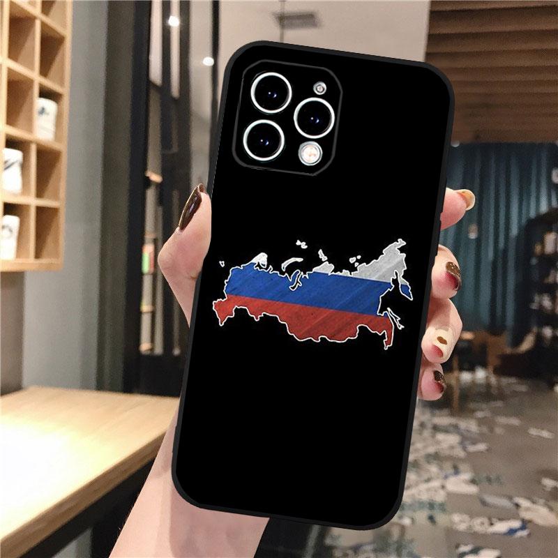 Чехол для телефона с флагом России для iphone 15 14 Pro Max 13 12 11 Pro Max XSMax XR 12 13 mini 14 Plus