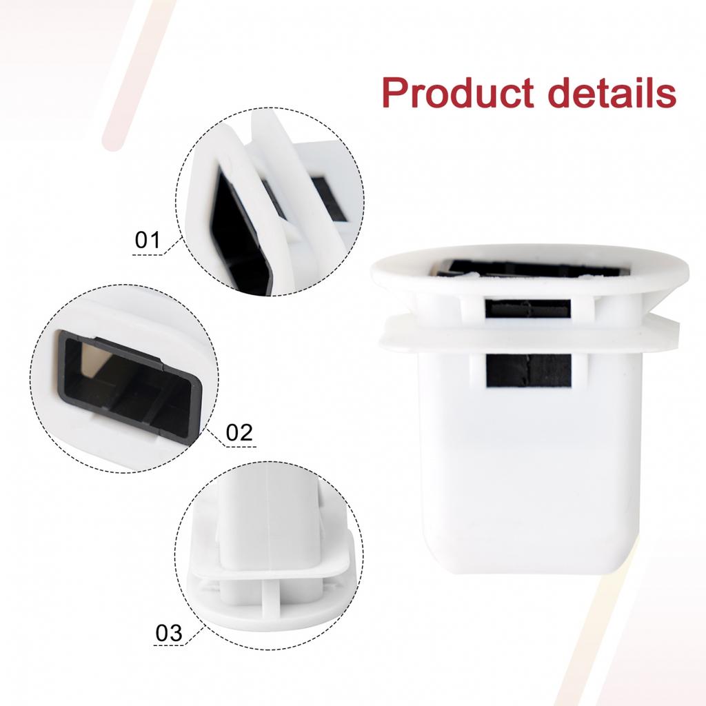 Bracket Cushion Pad Retaining Plastic Rear Seat 2pcs