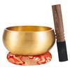 Новая Латунная Поющая Чаша Будды Медитационная Кожаная Палочка Непальская Мантра Чаша Йога Пение Поющая Чаша
