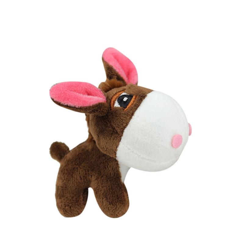 Очаровательный Креативный Плюшевый Брелок в Виде Ослика, Милая Коротковорсовая Плюшевая Игрушка-Животное, Подарок