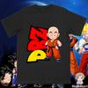 2026 Новая летняя футболка унисекс Dragon Ball Kid Goku с панельной графикой 100% хлопок Оверсайз Дышащая Повседневная футболка с коротким рукавом