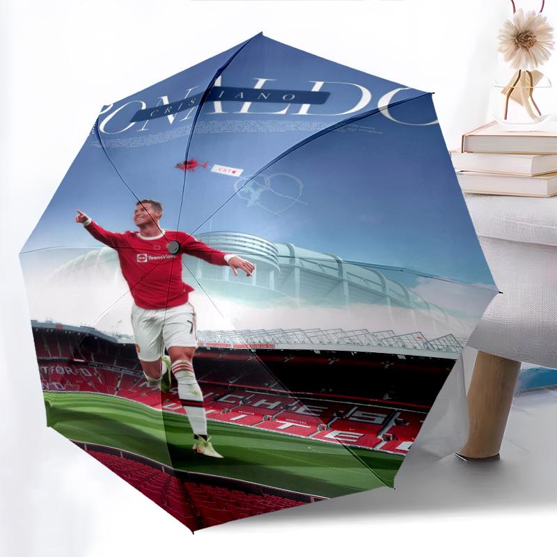 Lionel Messi: Football Legend Folding umbrella Portable Suitable for all seasons Three folds Sun umbrella Sun umbrella