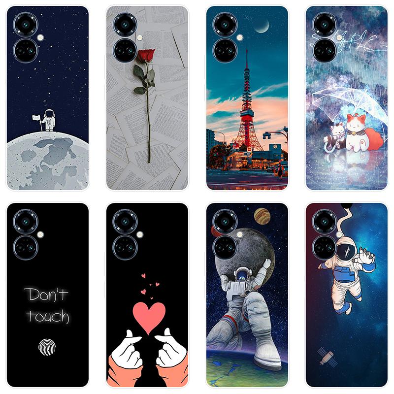 Для Tecno Spark 9 Pro Spark9 Pro чехол Мягкая силиконовая задняя крышка Чехол для телефона с рисунком из мультфильма Разнообразие