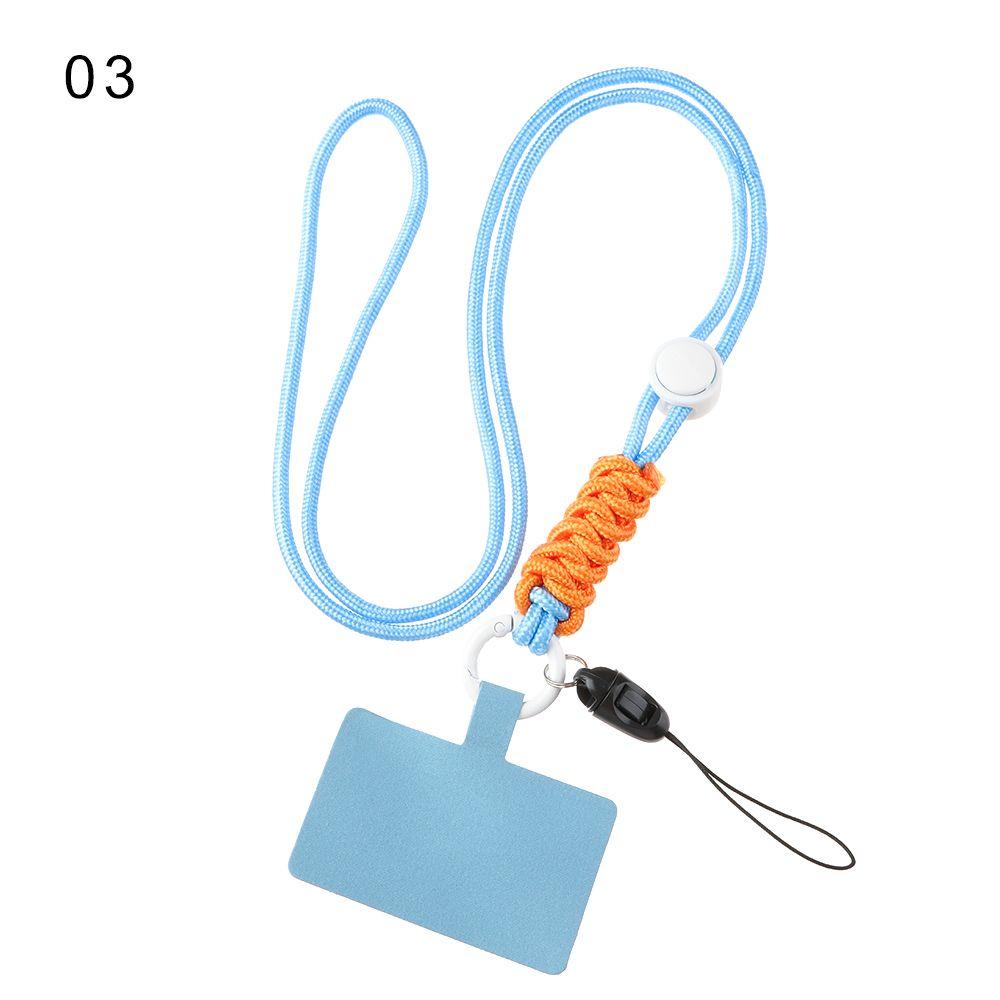 Adjustable Keychain Chain Nylon Strap Patch Phone Lanyard Phone Safety Tether Hanging Neck Cord