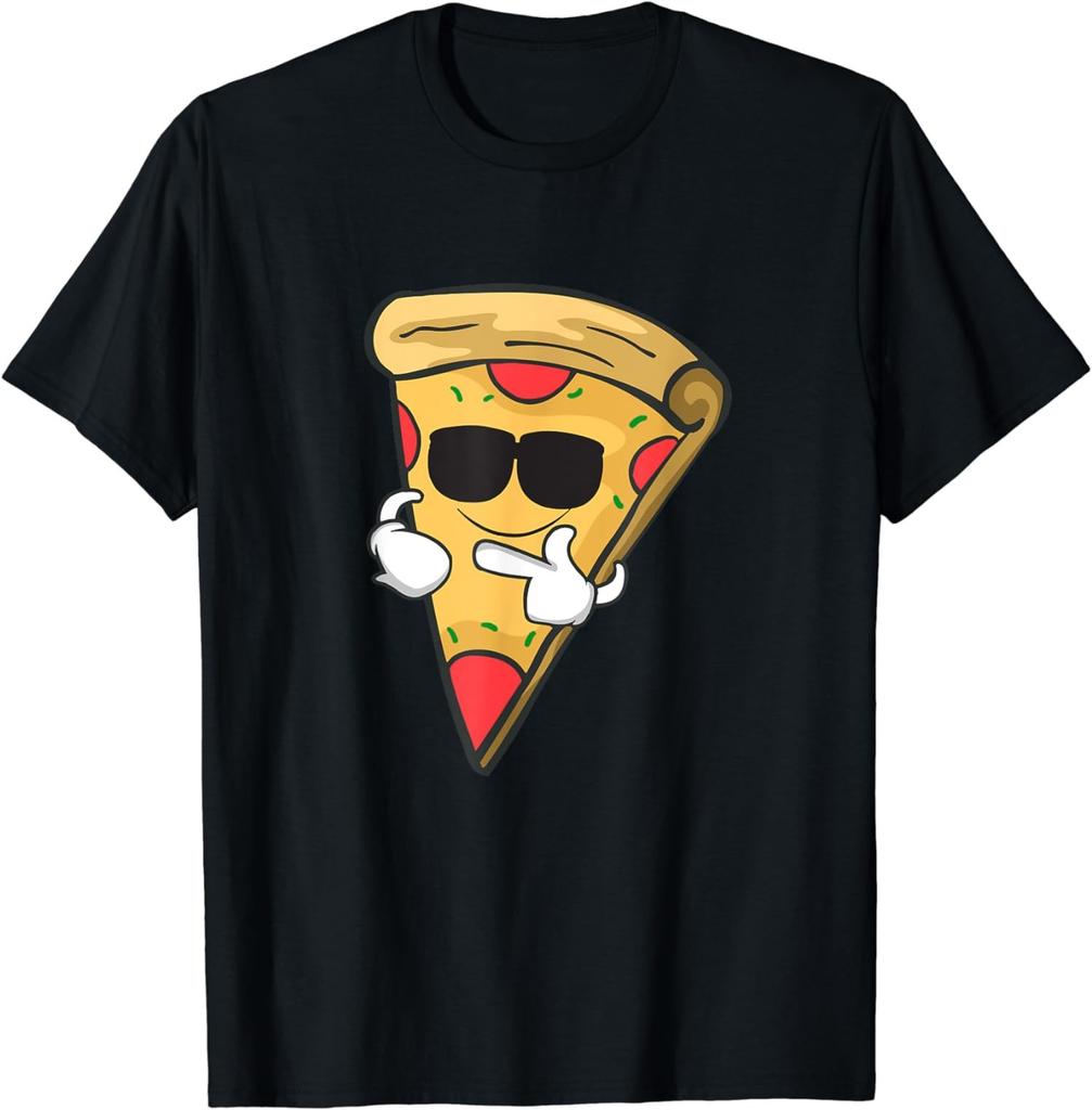 Funny Cool Sunglasses Pizza Matching Unisex T-shirt - Gift For Friends Unisex T-shirt