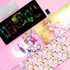Милый S-Sailor-Moon Коврик для мыши Индивидуальная наклейка Настольный коврик Kawaii Игровые аксессуары Письменный коврик для студентов для стола ПК