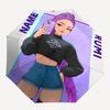 Personalized Name K-KPop Demon Hunters Print Umbrella - Automatic Open/Close, Eight-Rib Durable Frame, Automatic Folding Umbrella
