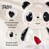 Break Resistant Piggy Bank Clear Panda for Kids, Plastic Cash Coin Bank, Money Saving Jar Box Decoration, Christmas Birthday Girls Boys