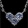 Female Popular 925 Sterling Silver Jewelry Zircon Love Heart Temperament Aesthetic Pendant Necklaces XL084