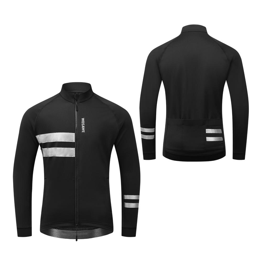 Wosawe Велосипедная уличная мягкая куртка YKK на молнии, велосипедная термофлисовая зимняя теплая ветровка