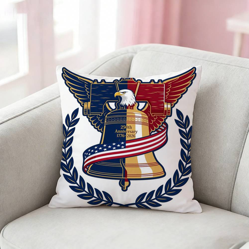 250 Years Of Freedom United For 250 Usa Pillow Case Pattern Printed Pillowcase For Living Room Sofa Cushion Cover