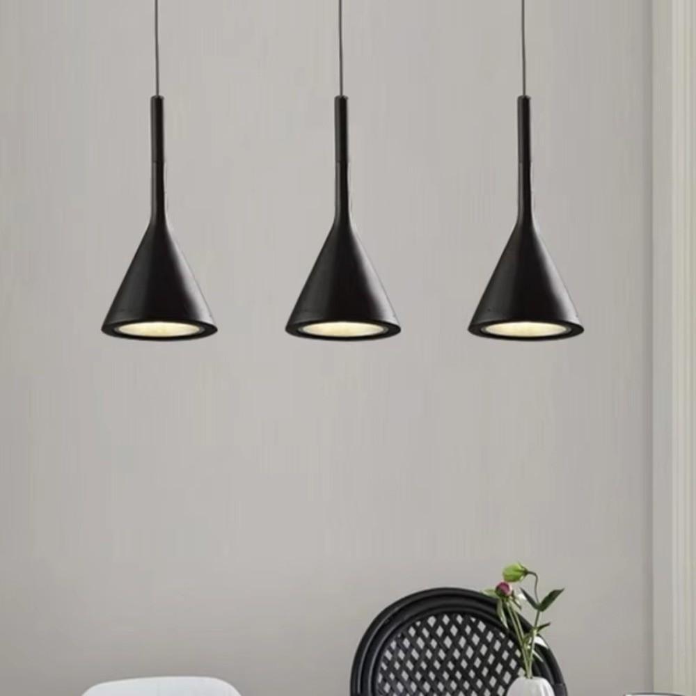 Modern Style Hanging Lamps Black White Chandelier Home Lighting Lampshade Fixtures For Kitchen