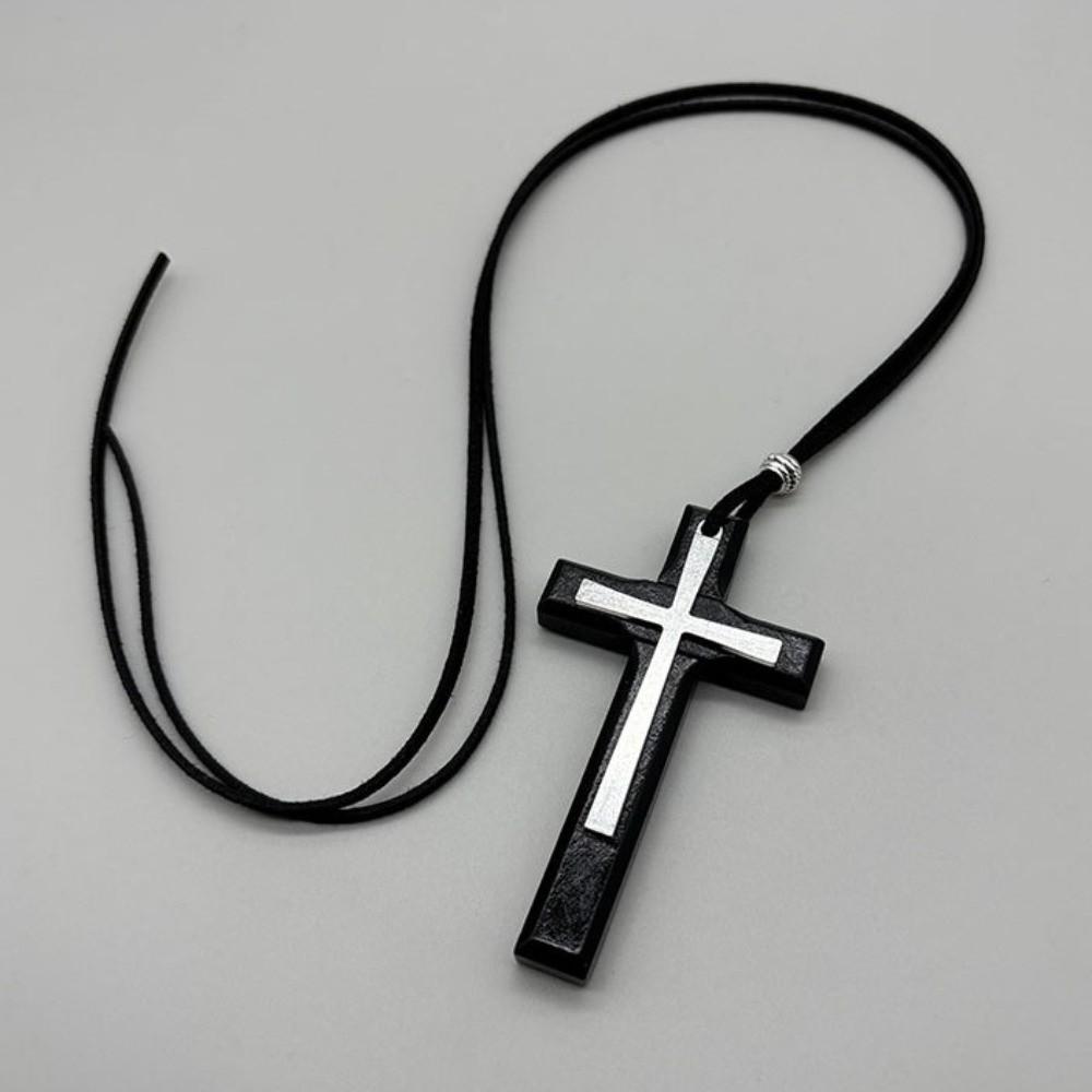 Unisex Design Rope Choker Chain Handmade Rear View Mirror Charm Necklace For Men Women