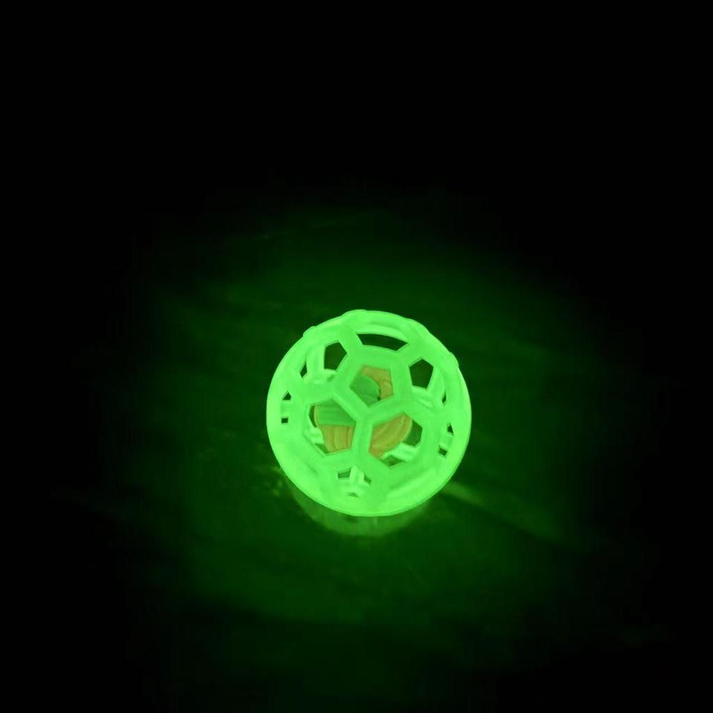 Игрушка для питомцев, полый мяч из термопластичной резины, с рождественским колокольчиком для щенков и кошек