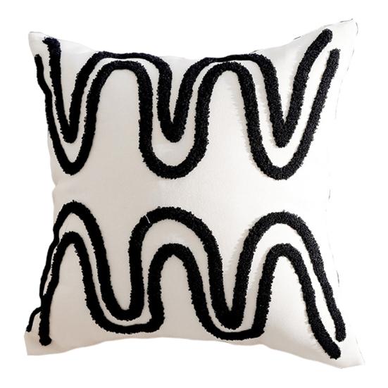 Наволочка со скрытой молнией, наполнитель из полипропилена и хлопка, контрастный цвет, офисный диван