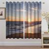 Summer Beach Starfish Sea Natural Sky Tree View Window Curtain For Living Room Kids Bedroom Bathroom Kicthen Door Home Decor