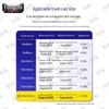 Yongchi Уличные extra-большие плотные черные плоские мешки для мусора