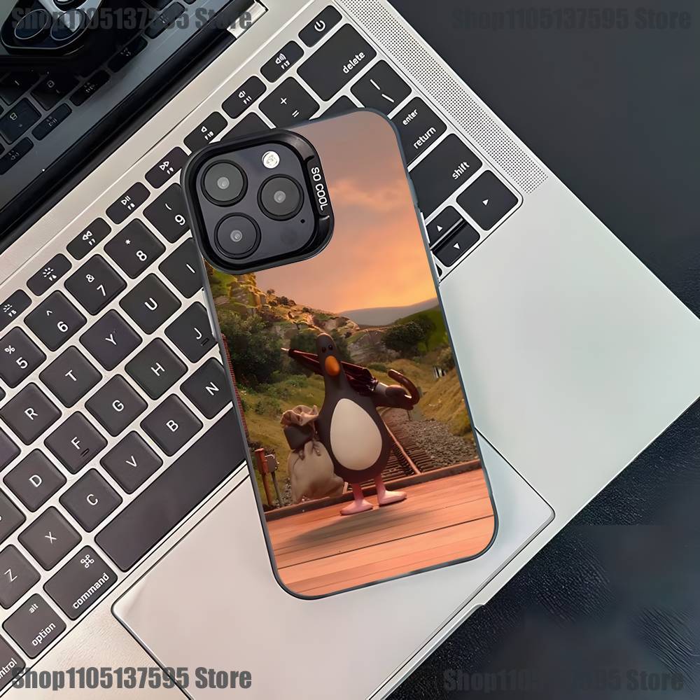 Funny Feathers McGraw Phone Case For iPhone 17,16,15,14,13,12,11,Pro,XS,Max,Plus,Mini,SE4,E Black Matte Shockproof Cover