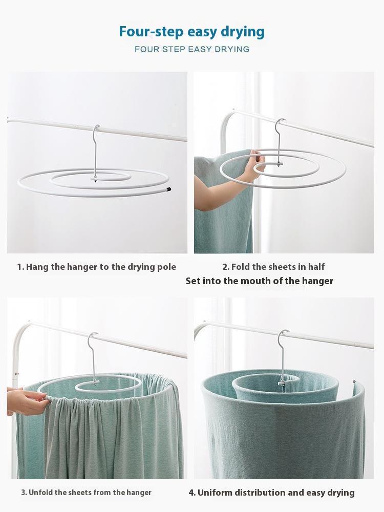 Home Bed Sheet Storage Clothes Drying Rack Daily Necessities Save Space Multi-functional Clothes Rack Home Storage Accessories
