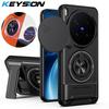 KEYSION Магнитный чехол для телефона VIVO X300 Pro 5G с защитой выдвижной камеры, подставкой-кольцом, противоударный чехол для VIVO X300