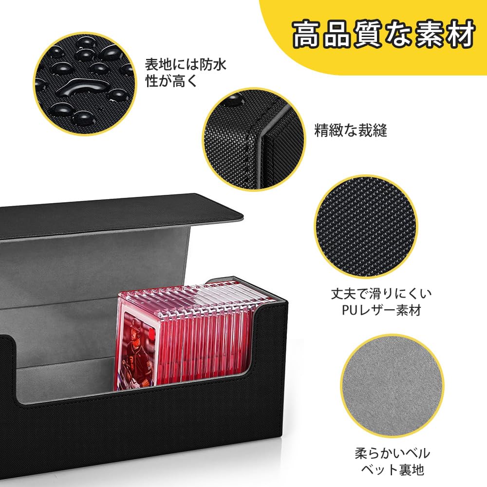 LIUDU Magnetic Loader Case Storage Card Loader Deck Case Большая емкость вмещает до 36 карт Магнитная застежка для хранения Загрузчик из искусственной кожи вмещает 36 карт