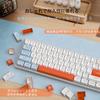 Gaming Keycap PBT Double Shot Two Color Molding 149 Keys White Salmon Pink Blue ASA Profile Suitable for Keyboard Cherry Switch MX Structure Switch